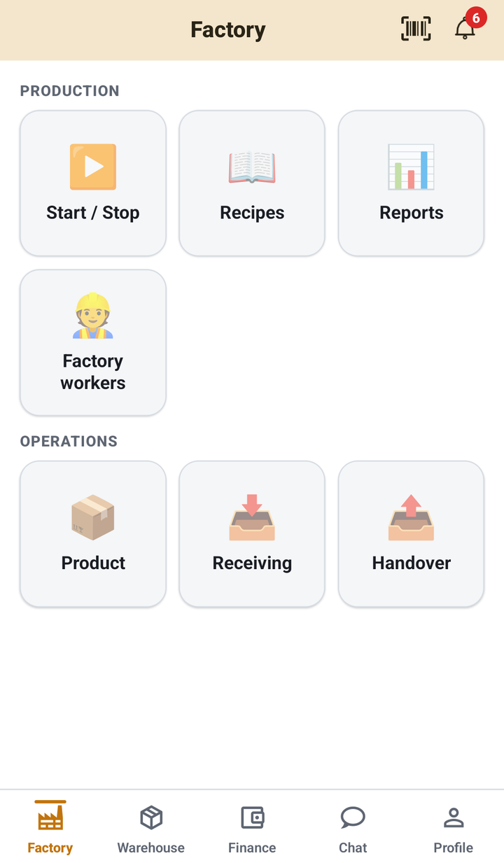 Factory: production